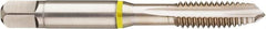 Guhring - M14x2.00 Metric Coarse, 3 Flute, Bright Finish, Cobalt Spiral Point Tap - Plug Chamfer, Right Hand Thread, 3-19/32" OAL, 0.945" Thread Length, 0.429" Shank Diam, 6H Class of Fit, Series 3900 - Exact Industrial Supply