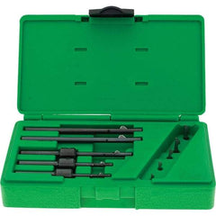 Deburr Master - 5 Piece Power Deburring Tool Set - Includes 1/8 to 1/4" Diam Hole Range Tools - Benchmark Tooling