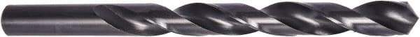 DORMER - 9.25mm 118° High Speed Steel Jobber Drill - Oxide Finish, Right Hand Cut, Spiral Flute, Straight Shank, 125mm OAL - Benchmark Tooling
