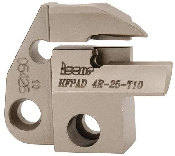 Iscar - 4mm Groove Width, 10mm Max Depth of Cut, Right Hand Cut, HFPAD Indexable Grooving Blade - DGN/DGNC/DGNM-C, DGNM-J/JS/JT, DGN-UT/UA, GRIP, HFPR/L, HGPL Insert Style, Series Modular Grip - Benchmark Tooling