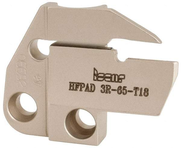 Iscar - 3mm Groove Width, 18mm Max Depth of Cut, Right Hand Cut, HFPAD Indexable Grooving Blade - GRIP, HGN-C, HGN-J, HGN-UT, HGPL Insert Style, Series Modular Grip - Benchmark Tooling