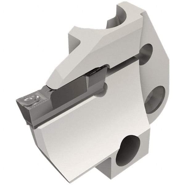 Iscar - 4mm Groove Width, 10mm Max Depth of Cut, Left Hand Cut, HFPAD Indexable Grooving Blade - DGN/DGNC/DGNM-C, DGNM-J/JS/JT, DGN-UT/UA, GRIP, HFPR/L, HGPL Insert Style, Series Modular Grip - Benchmark Tooling