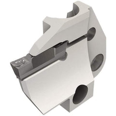 Iscar - 4mm Groove Width, 10mm Max Depth of Cut, Left Hand Cut, HFPAD Indexable Grooving Blade - DGN/DGNC/DGNM-C, DGNM-J/JS/JT, DGN-UT/UA, GRIP, HFPR/L, HGPL Insert Style, Series Modular Grip - Benchmark Tooling