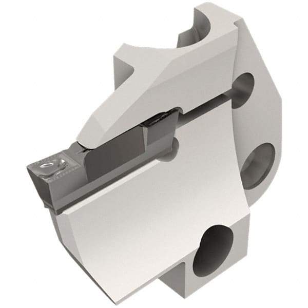 Iscar - 4mm Groove Width, 10mm Max Depth of Cut, Left Hand Cut, HFPAD Indexable Grooving Blade - DGN/DGNC/DGNM-C, DGNM-J/JS/JT, DGN-UT/UA, GRIP, HFPR/L, HGPL Insert Style, Series Modular Grip - Benchmark Tooling