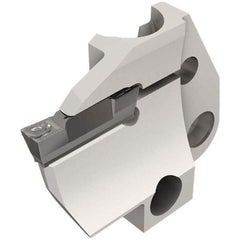 Iscar - 4mm Groove Width, 10mm Max Depth of Cut, Left Hand Cut, HFPAD Indexable Grooving Blade - DGN/DGNC/DGNM-C, DGNM-J/JS/JT, DGN-UT/UA, GRIP, HFPR/L, HGPL Insert Style, Series Modular Grip - Benchmark Tooling