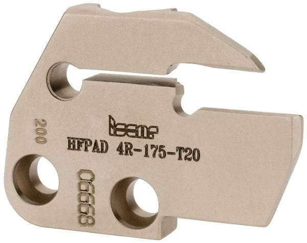 Iscar - 4mm Groove Width, 20mm Max Depth of Cut, Right Hand Cut, HFPAD Indexable Grooving Blade - DGN/DGNC/DGNM-C, DGNM-J/JS/JT, DGN-UT/UA, GRIP, HFPR/L, HGPL Insert Style, Series Modular Grip - Benchmark Tooling