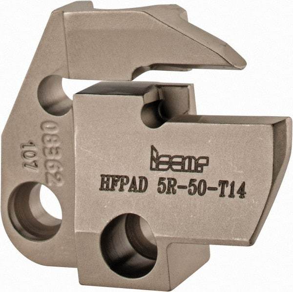 Iscar - 5mm Groove Width, 14mm Max Depth of Cut, Right Hand Cut, HFPAD Indexable Grooving Blade - HFPR/L Insert Style, Series Modular Grip - Benchmark Tooling