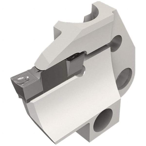 Iscar - 5mm Groove Width, 20mm Max Depth of Cut, Left Hand Cut, HFPAD Indexable Grooving Blade - HFPR/L Insert Style, Series Modular Grip - Benchmark Tooling