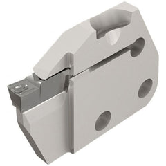 Iscar - Left Hand Cut, 6.35mm Insert Width, Cutoff & Grooving Support Blade for Indexables - 12mm Max Depth of Cut, 6mm Head Projection - Benchmark Tooling