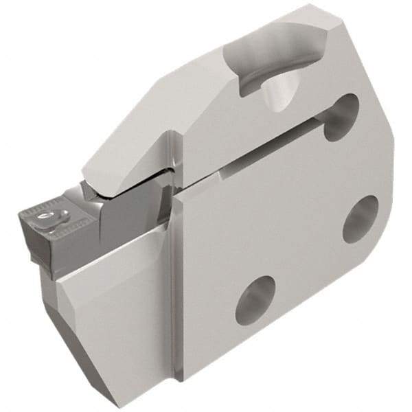 Iscar - Right Hand Cut, 6.35mm Insert Width, Cutoff & Grooving Support Blade for Indexables - 12mm Max Depth of Cut, 6mm Head Projection - Benchmark Tooling