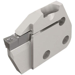 Iscar - Left Hand Cut, 5mm Insert Width, Cutoff & Grooving Support Blade for Indexables - 20mm Max Depth of Cut, 6mm Head Projection - Benchmark Tooling