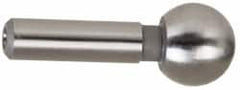 Gibraltar - 1/4" Ball Diam, 1/8" Shank Diam, Steel Inspection Tooling Ball - Slip-Fit Shank, 9/16" Ball Center to Shank Bottom - Benchmark Tooling