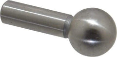 Gibraltar - 3/8" Ball Diam, 3/16" Shank Diam, Steel Inspection Tooling Ball - Slip-Fit Shank, 3/4" Ball Center to Shank Bottom - Benchmark Tooling