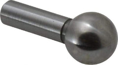 Gibraltar - 3/8" Ball Diam, 3/16" Shank Diam, Steel Inspection Tooling Ball - Press-Fit Shank, 3/4" Ball Center to Shank Bottom - Benchmark Tooling