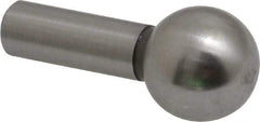 Gibraltar - 1/2" Ball Diam, 1/4" Shank Diam, Steel Inspection Tooling Ball - Press-Fit Shank, 15/16" Ball Center to Shank Bottom - Benchmark Tooling