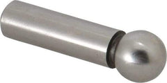 Gibraltar - 1/2" Ball Diam, 3/8" Shank Diam, Steel Inspection Tooling Ball - Press-Fit Shank, 1-1/2" Ball Center to Shank Bottom - Benchmark Tooling