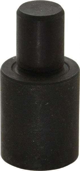 Gibraltar - 1-1/4" OAL, 3/4" Head Height, 5/8" OD, Hardened Steel, Ground, Press Fit Rest Button - Black Oxide Coating, 3/8" Pin Diam, 1/2" Long Pin - Benchmark Tooling