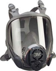 3M - Series 6000DIN, Size S Full Face Respirator - 4-Point Suspension, Bayonet & DIN Connection - Benchmark Tooling