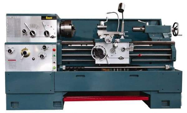 Enco - 20" Swing, 80" Between Centers, 230/460 Volt, Triple Phase Engine Lathe - 7MT Taper, 7-1/2 hp, 25 to 1,800 RPM, 3-1/8" Bore Diam, 40" Deep x 48-7/8" High x 136-1/8" Long - Benchmark Tooling