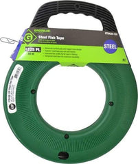 Greenlee - 125 Ft. Long x 1/8 Inch Wide, 0.045 Inch Thick, Steel Fish Tape - 400 Lb. Pulling Strength, Includes Case - Benchmark Tooling