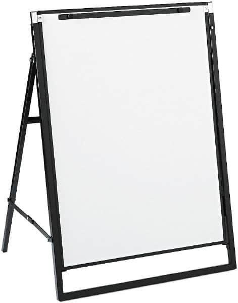 Quartet - 36" High x 24" Wide Erasable Melamine Marker Boards - Steel Frame, 30-1/2" Deep, Includes One Quartet Dry-Erase Marker - Benchmark Tooling