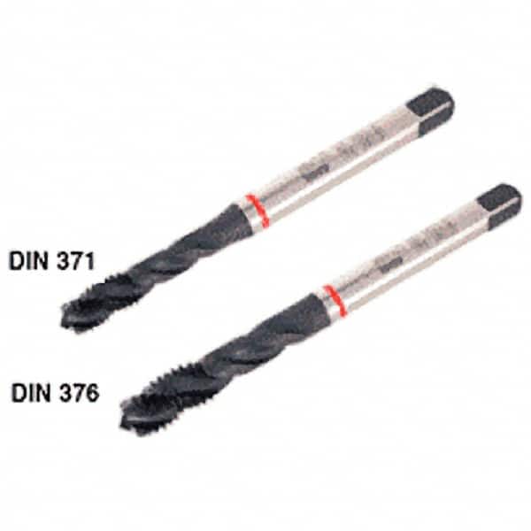 Iscar - M6x1.00 Metric Coarse 6H Spiral Flute Tap - High Speed Steel, 80mm OAL, Right Hand Flute, Right Hand Thread, Series TP6 - Exact Industrial Supply