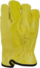 Salisbury by Honeywell - Class 0, Size M (7), 10" Long, Cowhide Leather Protector - Tan - Benchmark Tooling