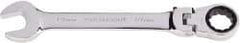Paramount - 19mm 12 Point Flexhead Combination Wrench - 15° Head Angle, 8-15/32" OAL, Chrome Vanadium Steel, Polished Finish - Benchmark Tooling