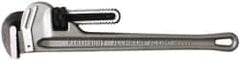 Paramount - 18" Aluminum Straight Pipe Wrench - 2-1/2" Pipe Capacity - Benchmark Tooling