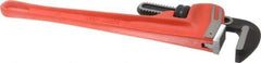 Paramount - 18" Cast Iron Straight Pipe Wrench - 2-1/2" Pipe Capacity - Benchmark Tooling