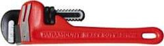 Paramount - 4 Piece, 8" to 18", Straight Pipe Wrench Set - Inch Measurement Standard, Aluminum Finish - Benchmark Tooling