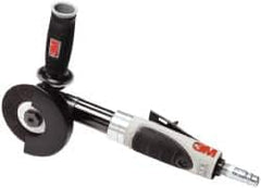 3M - 4" Wheel Diam, 18,000 RPM, Pneumatic Cutoff & Cutoff-Grinder Tool - Right Angle Handle, 3/8 NPT Inlet - Benchmark Tooling