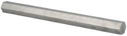 Value Collection - 1 Inch Width Across Flats x 36 Inch Long, Aluminum Hexagon Bar - Alloy 2011 - Benchmark Tooling