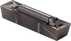 Kennametal - 312G GMN Grade KCU25, 7.94mm Cutting Width Carbide Grooving Insert - 6.25mm Max Depth of Cut, Neutral, 0.41mm Corner Radius, AlTiN Finish - Benchmark Tooling