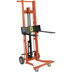 Wesco Industrial Products - 750 Lb Capacity, 40" Lift Height, Hydraulic Platform Base Manually Operated Lift - Benchmark Tooling