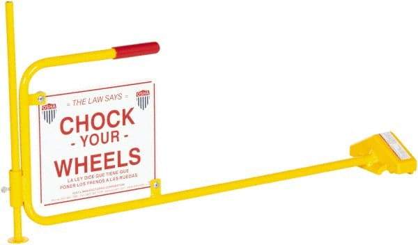 Vestil - 40-1/16" Wide x 20-1/8" High x 7-1/2" Deep, Steel Wheel Chock - Benchmark Tooling