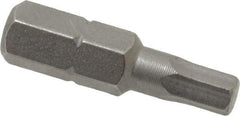 Wera - 4mm Hex Screwdriver Bit - 1/4" Drive, 1" OAL - Benchmark Tooling