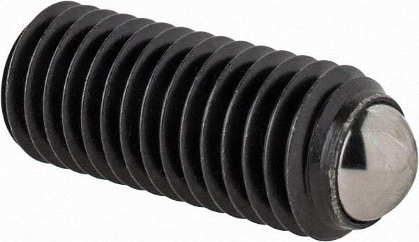 Gibraltar - 32mm OAL, Steel, Headless Rolling Ball End Clamping Screw - 6,744 Lb Max Load, 8.5mm Ball Diam - Benchmark Tooling