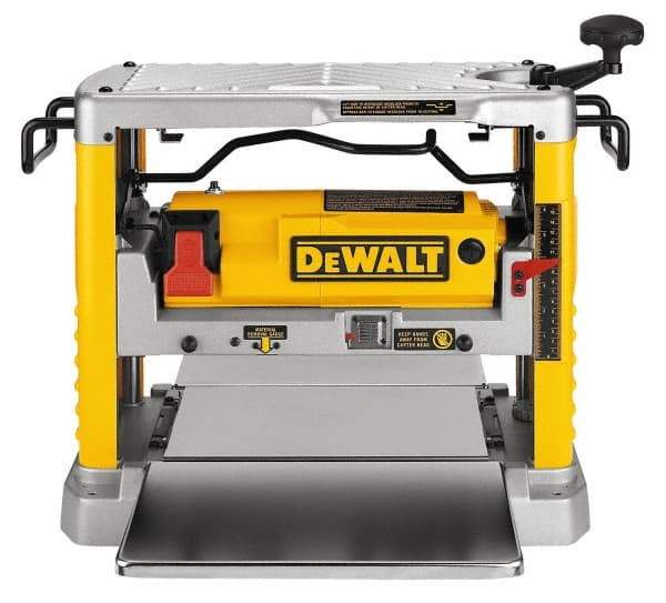 DeWALT - 15 Amp, 10,000 RPM, Bench Planer - 1/8 Inch Depth of Cut, 12-1/2 Inch Wide, 6 Inch Depth Capacity - Benchmark Tooling