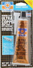 Permatex - 3 oz Gasket Maker - -65 to 700°F, Copper, Comes in Tube - Benchmark Tooling