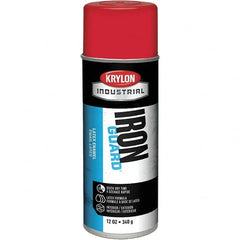 Krylon - OSHA Red, Gloss, Enamel Spray Paint - 12 to 15 Sq Ft per Can, 12 oz Container, Use on Masonry, Metal, Plaster, Plastic Foam & Wicker, Plastics, Wood - Benchmark Tooling