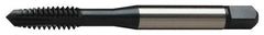 GTD - #5-40 UNC, 3 Flute, Oxide Finish, Vanadium High Speed Steel Spiral Point Tap - Plug Chamfer, Right Hand Thread, 1-15/16" OAL, 3/8" Thread Length, 0.141" Shank Diam, 2B/3B Class of Fit - Exact Industrial Supply