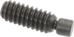 Gibraltar - 1/4-20, 3/4" OAL, Alloy Steel, Swivel Pad - Black Oxide Finish, 0.185" Pad Diam, 19/32" Thread Length, 7.5° Swivel Angle, 1/8" Hex Key - Benchmark Tooling