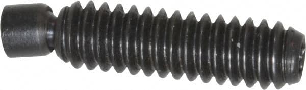 Gibraltar - 1/4-20, 1" OAL, Alloy Steel, Swivel Pad - Black Oxide Finish, 0.185" Pad Diam, 27/32" Thread Length, 7.5° Swivel Angle, 1/8" Hex Key - Benchmark Tooling