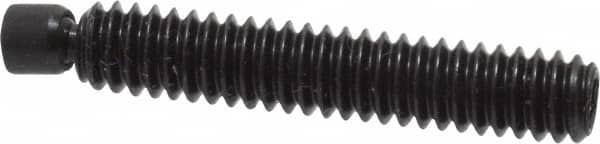 Gibraltar - 1/4-20, 1-1/2" OAL, Alloy Steel, Swivel Pad - Black Oxide Finish, 0.185" Pad Diam, 1-11/32" Thread Length, 7.5° Swivel Angle, 1/8" Hex Key - Benchmark Tooling