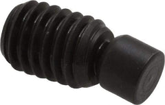 Gibraltar - 3/8-16, 3/4" OAL, Alloy Steel, Swivel Pad - Black Oxide Finish, 0.293" Pad Diam, 1/2" Thread Length, 7.5° Swivel Angle, 3/16" Hex Key - Benchmark Tooling