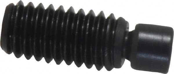 Gibraltar - 3/8-16, 1" OAL, Alloy Steel, Swivel Pad - Black Oxide Finish, 0.293" Pad Diam, 3/4" Thread Length, 7.5° Swivel Angle, 3/16" Hex Key - Benchmark Tooling