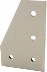 80/20 Inc. - 80mm Wide, Open Shelving Accessory/Component - Aluminum, Clear Anodized Finish, 120mm Long, Use with 40 Series & Bolt Kit 75-3422 - Benchmark Tooling