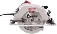 Milwaukee Tool - 15 Amps, 10-1/4" Blade Diam, 5,200 RPM, Electric Circular Saw - 120 Volts, 3.1 hp, 12' Cord Length, 5/8" Arbor Hole, Right Blade - Benchmark Tooling