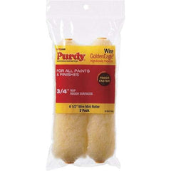 Purdy - 3/4" Nap, 6-1/2" Wide Paint Roller Cover - Semi-Smooth Texture, High Density Polyester - Benchmark Tooling